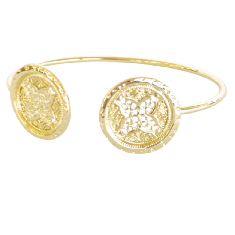 Rosette Medallion Cuff Bracelet